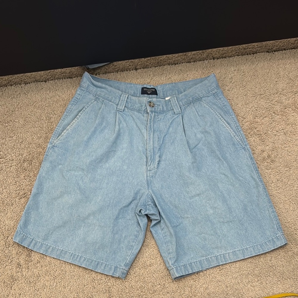 🔟DEAL… Dockers Blue Jean Shorts Relaxed Fit Summer Style